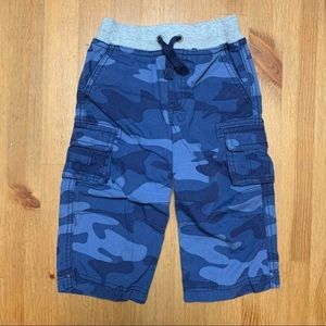 Hanna Andersson Blue Camo Cargo Pull-On Pants Boys Size 18-24 Months